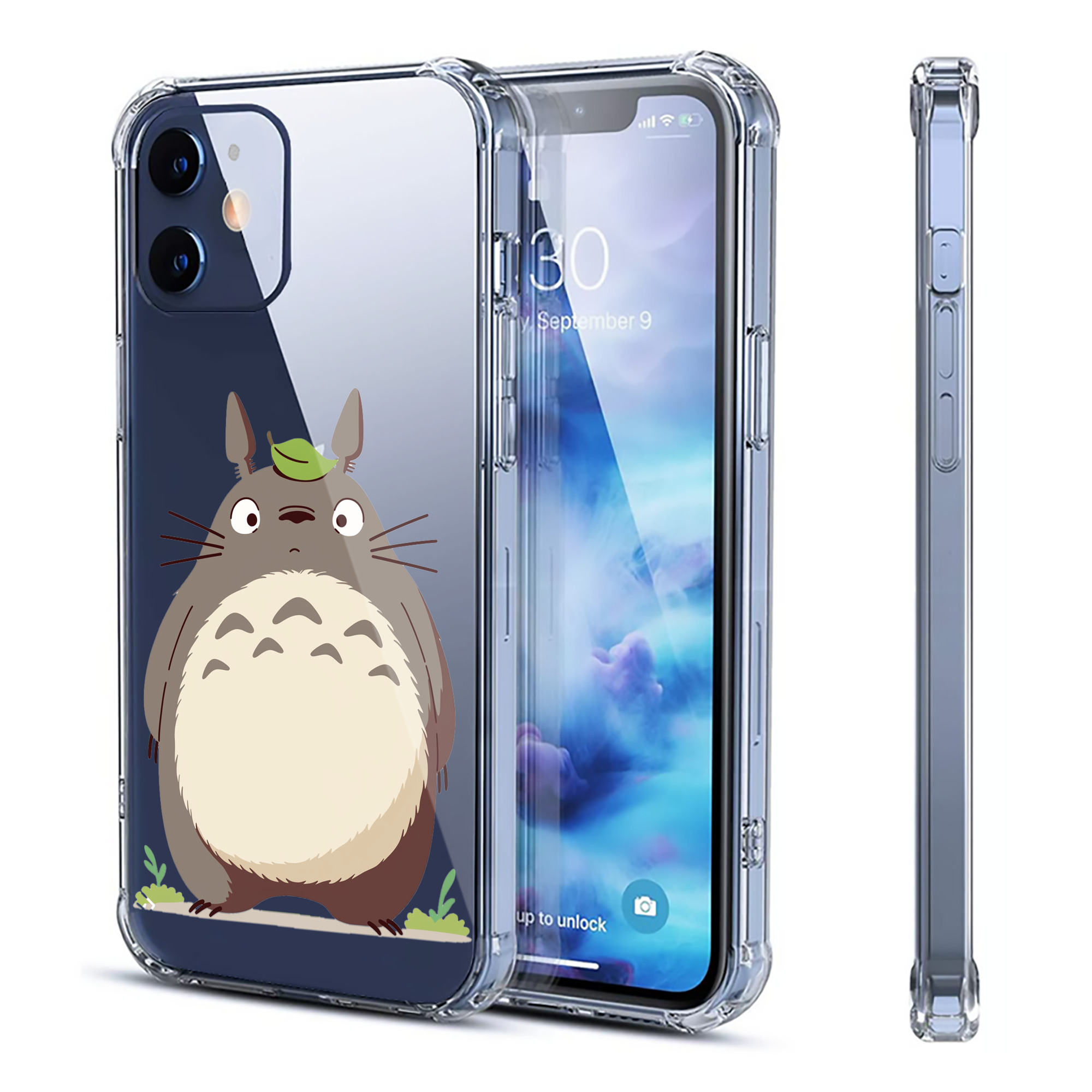 （画像用） となりのトトロ 草壁メイ 草壁サツキ My Neighbor Totoro Satsuki Kusakabe Mei Kusakabe 【iPhone 12シリーズ対応】透明スマホケース（クリアソフトケース）